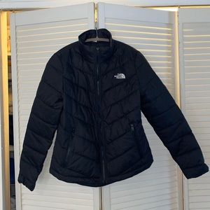Black Padded North Face Coat